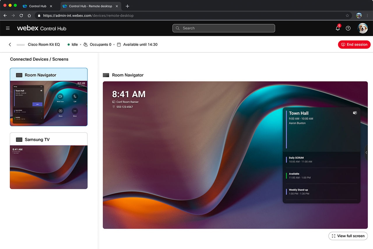 Remotely access your collaboration devices